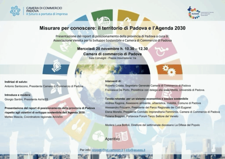 Mappe dello sviluppo sostenibile, AsVeSS e la Difesa del Popolo raccontano l’Agenda 2030