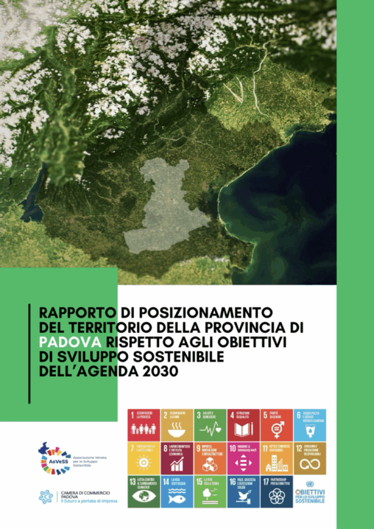 Rapporto di posizionamento del territorio della provincia di Padova rispetto agli obiettivi di sviluppo sostenibile dell’Agenda 2030