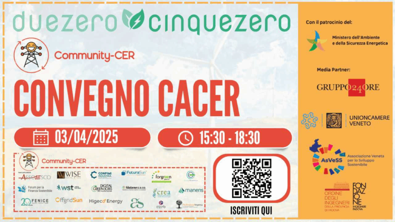 EVENTO – Le CACER per un sistema di cooperazione energetica fra terzo settore, imprese e PA